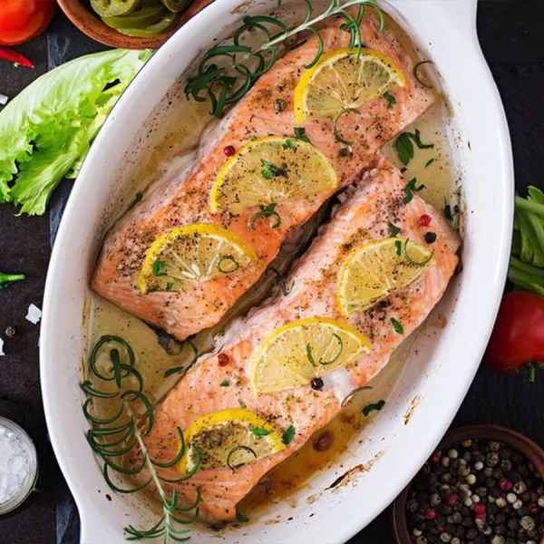 Saumon vin blanc et citron